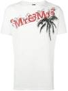 Mr & Mrs Italy Logo Print T-shirt  In White