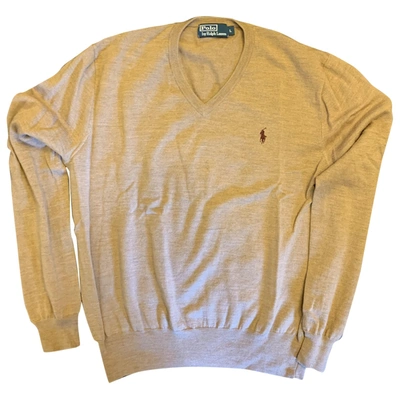 Pre-owned Polo Ralph Lauren Wool Pull In Beige