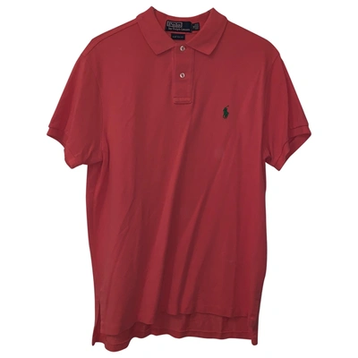 Pre-owned Polo Ralph Lauren Pink Cotton Polo Shirts