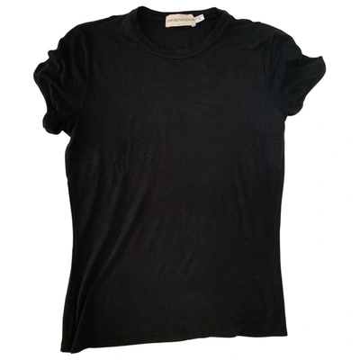 Pre-owned Emporio Armani Black Viscose T-shirt