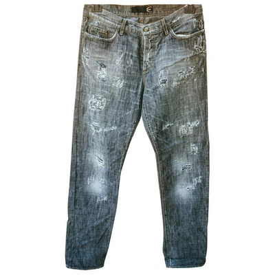Pre-owned Just Cavalli Straight Jeans In Grey