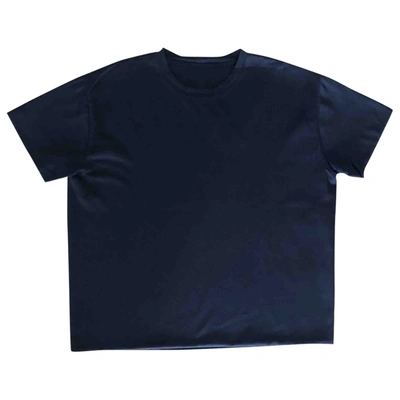 Pre-owned Valentino Navy Cotton T-shirt