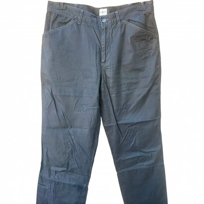 Pre-owned Calvin Klein Trousers In Anthracite