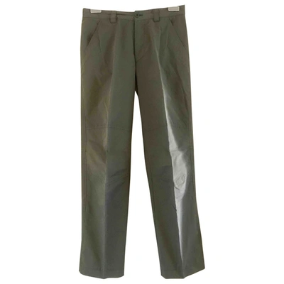 Pre-owned Hugo Boss Trousers In Green