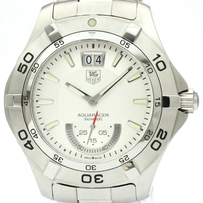 Pre-owned Tag Heuer Aquaracer  Silver Steel Watch