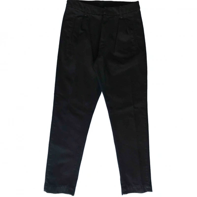 Pre-owned Dondup Trousers In Black