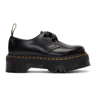 Dr. Martens' Black Ribbon Lace-up Holly Derbys