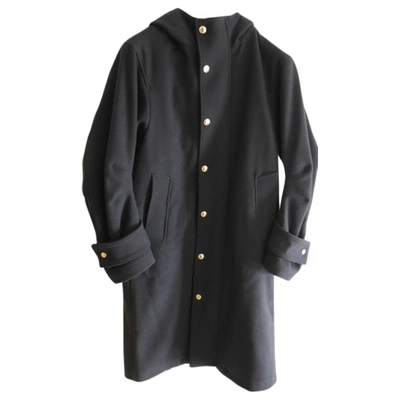 Pre-owned Thom Browne Navy Wool Coat