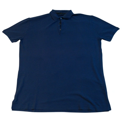 Pre-owned Zanone Polo Shirt In Blue