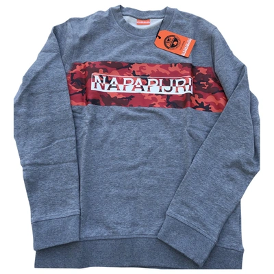 Pre-owned Napapijri Grey Cotton Knitwear & Sweatshirt