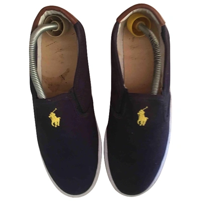 Pre-owned Polo Ralph Lauren Navy Cloth Trainers