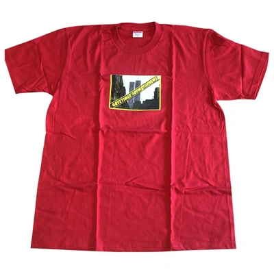 Pre-owned Supreme Red Cotton T-shirt