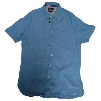 Pre-owned Morley Linen Shirt In Blue