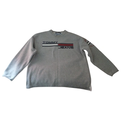 Pre-owned Tommy Jeans Grey Cotton Knitwear & Sweatshirt