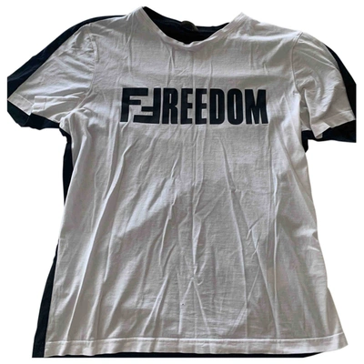 Pre-owned Fendi White Cotton T-shirts