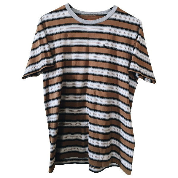 Pre-Owned Supreme Brown Cotton T-shirts | ModeSens