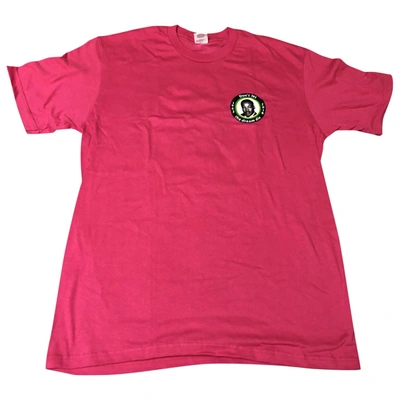 Pre-owned Supreme Pink Cotton T-shirt