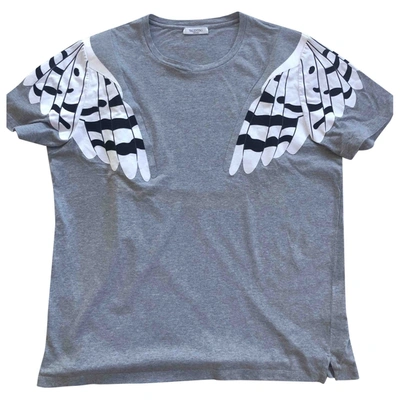 Pre-owned Valentino Grey Cotton T-shirt