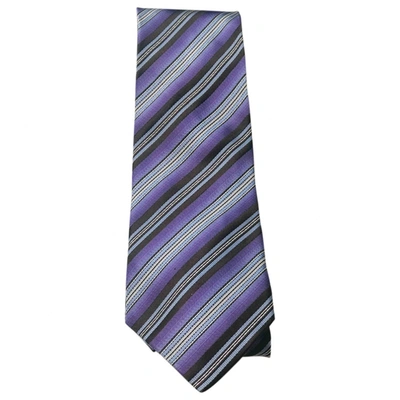 Pre-owned Ermenegildo Zegna Silk Tie In Purple