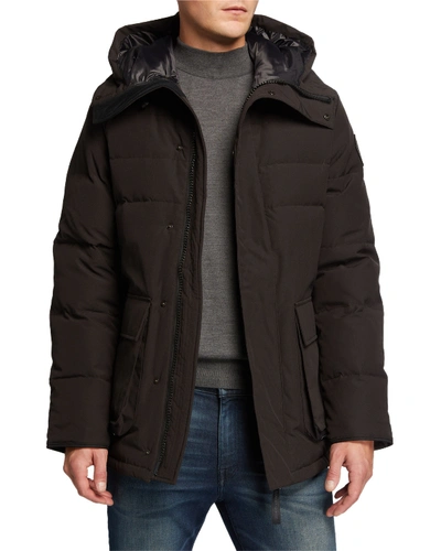 Canada Goose Men's Wedgemount Hooded Parka In Black