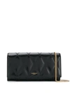 Givenchy Logo Embossed Quilted Clutch In Black