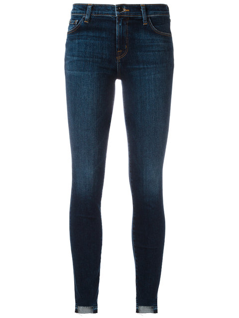 J Brand Step Hem Skinny Jeans - Blue | ModeSens
