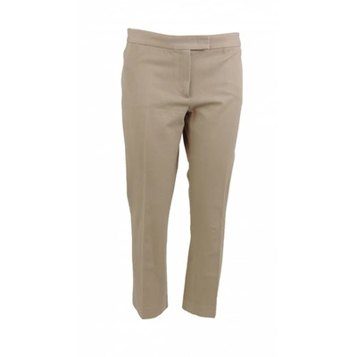 Pre-owned Joseph Pink Cotton Trousers
