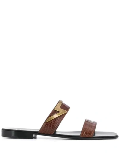 Giuseppe Zanotti Zac Sandals In Brown