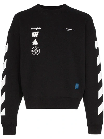 Off-white Diag Mariana De Silva Sweatshirt In Black