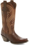 Ariat Lively Western Boot In Sassy Brown Leather