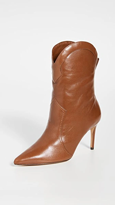 Alexandre Birman Esther 85mm Boots In Cognac