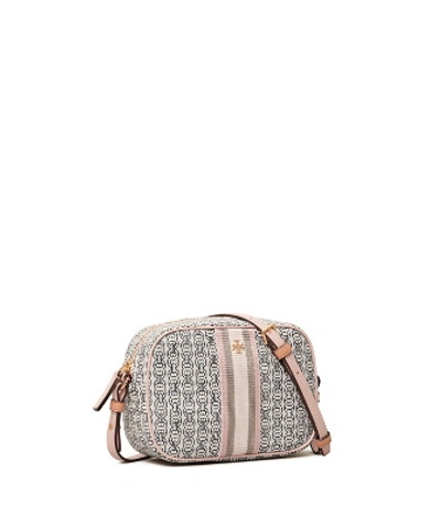 Tory Burch Gemini Link Canvas Mini Bag In Coastal Pink Gemini Link