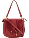 See By Chloé See By Chloe Hana Mini Suede & Leather Crossbody In Red