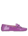 Tod's Loafers In Purple