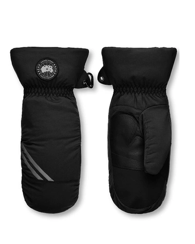 Canada Goose Hybridge Quilted Shell-down Gloves In Black