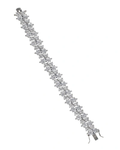 Kenneth Jay Lane Marquise Cubic Zirconia Tennis Bracelet In Clear