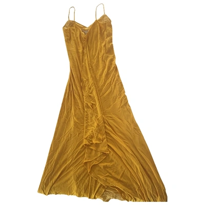 Pre-owned Diane Von Furstenberg Maxi Dress In Yellow