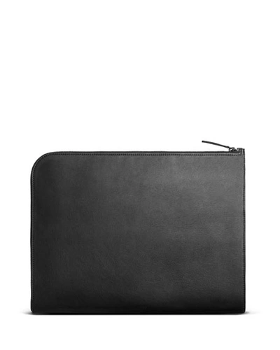 Shinola Men's Guardian Smooth Grain Leather Laptop Portfolio Case