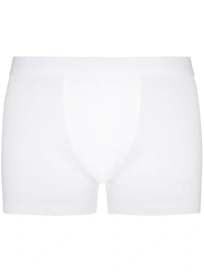 Zimmerli Elasticated-waist Cotton-jersey Trunks In White
