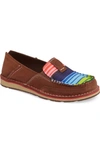 Palm Brown Serape Suede