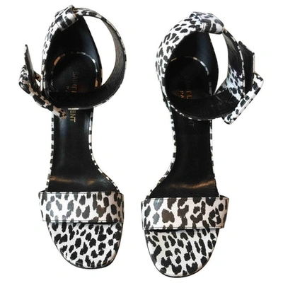 Pre-owned Saint Laurent Leather Sandals In Pattern