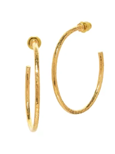Gurhan Vertigo 24k Yellow Gold Hoop Earrings