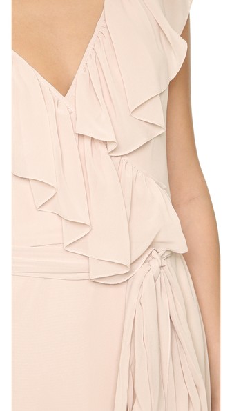 Joanna August Lolo V Neck Ruffle Wrap Dress In All Tomorrow's Parties ...