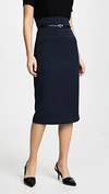 Black Halo High Waisted Pencil Skirt In Eclipse