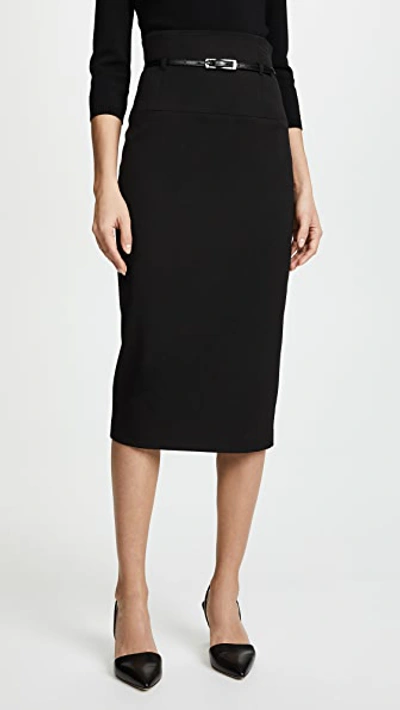 Black Halo High Waisted Pencil Skirt In Black