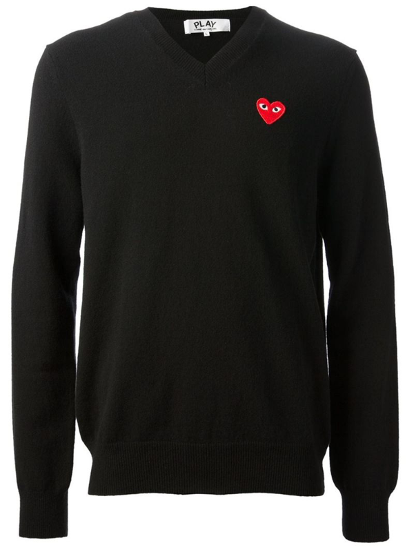 comme des garons play heart patch t-shirt