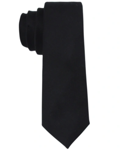 Calvin Klein X Liquid Luxe Skinny Solid Tie In Black