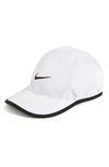 Nike 'feather Light' Dri-fit Cap - White In White/black