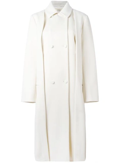 Ports 1961 Double Breasted Coat - White