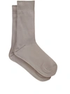 Falke Touch Cotton-blend Socks In Silver